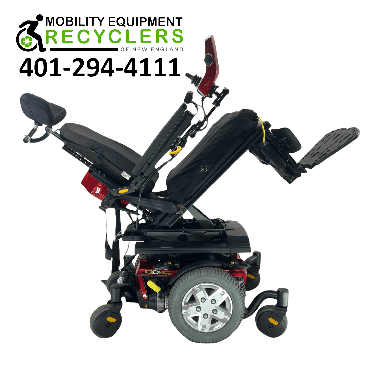 Pride Mobility Quantum Q6 Edge with TRU-Balance 3 & I-Level Rehab Power Chair | 22" x 20" Seat | Tilt, Recline, Seat Elevate, Power Extending Legs-Mobility Equipment for Less