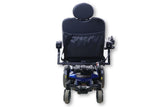 Quantum Q6 Edge Electric Powered Wheelchair By Pride Mobility | Blue Exterior | Swing-Away Joystick | 18" x 18" Seat-Mobility Equipment for Less