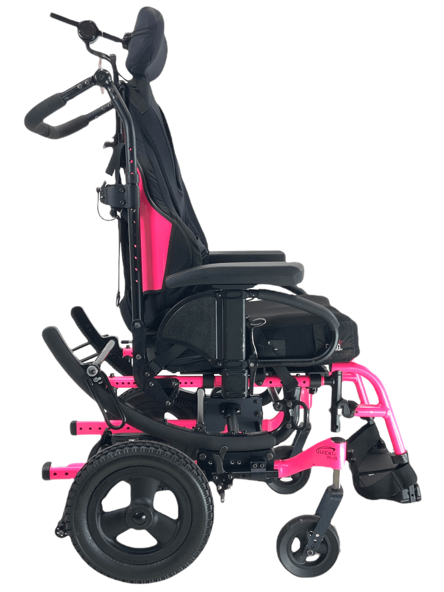 Quickie Iris Tilt-In-Space Manual Wheelchair | 15 x 17 Seat | Transit Kit, Push Handles, Seat Belt | 57% Savings!-Mobility Equipment for Less