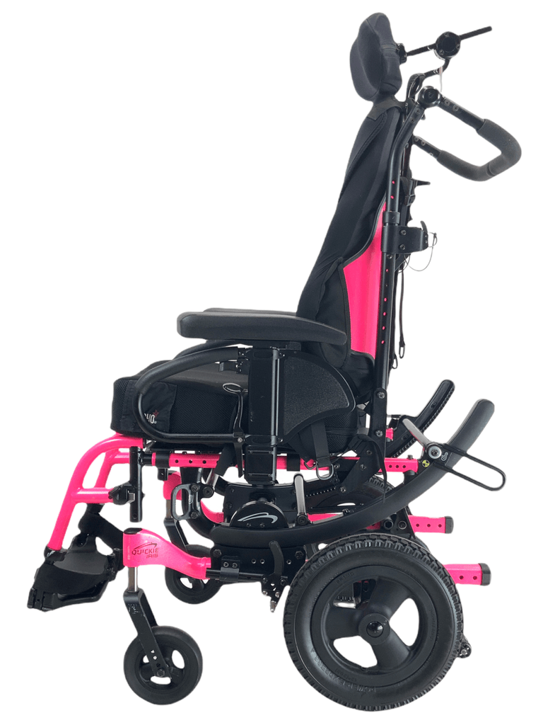 Quickie Iris Tilt-In-Space Manual Wheelchair | 15 x 17 Seat | Transit Kit, Push Handles, Seat Belt | 57% Savings!-Mobility Equipment for Less