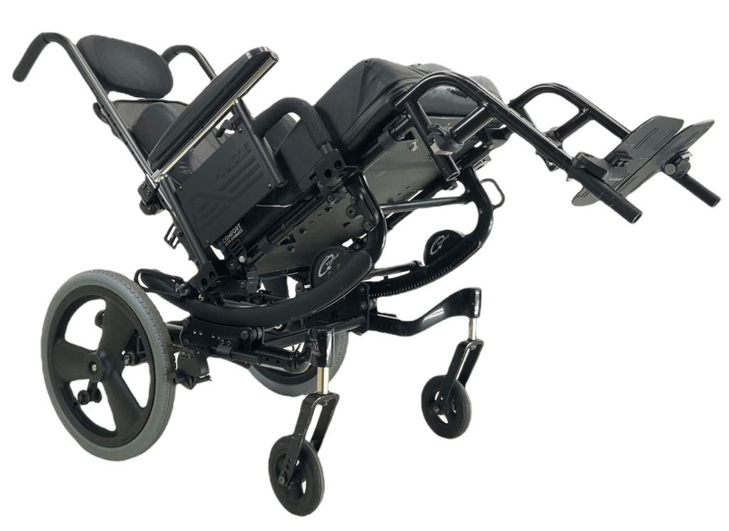 Quickie Iris Tilt-In-Space Manual Wheelchair | Intelligent Rotation in Space Technology | 16" x 21" Seat | 56% Savings!-Mobility Equipment for Less
