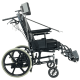 Quickie T45 Tilt-In-Space Manual Wheelchair | 17" x 18" Seat | IV Pole, Push Handles | 53% Savings!-Mobility Equipment for Less