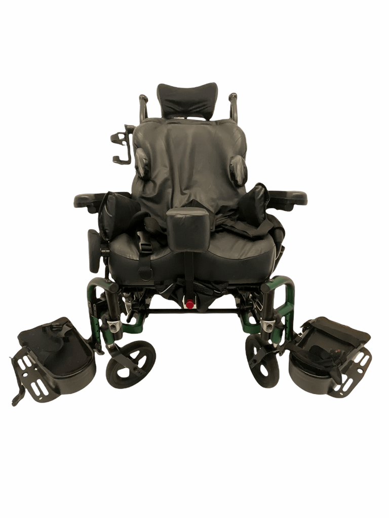 Quickie Zippie Iris Tilt-In-Space Pediatric Manual Wheelchair | 16"x16" Seat | Lateral Supports | Height Adjustable Armrests | Swing-Away Leg Rests-Mobility Equipment for Less