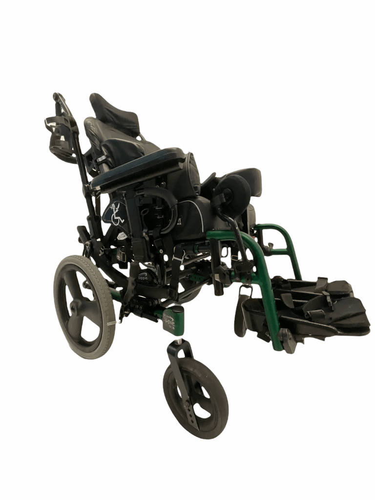 Quickie Zippie Iris Tilt-In-Space Pediatric Manual Wheelchair | 16"x16" Seat | Lateral Supports | Height Adjustable Armrests | Swing-Away Leg Rests-Mobility Equipment for Less
