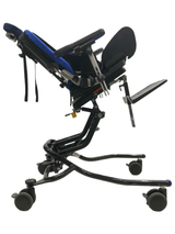 r82 high-low x frame blue pediatric stroller 