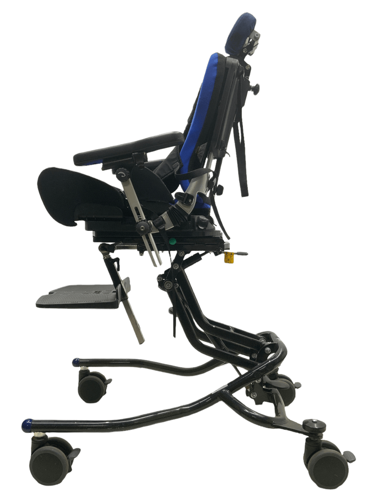 r82 high-low x frame pediatric stroller left side