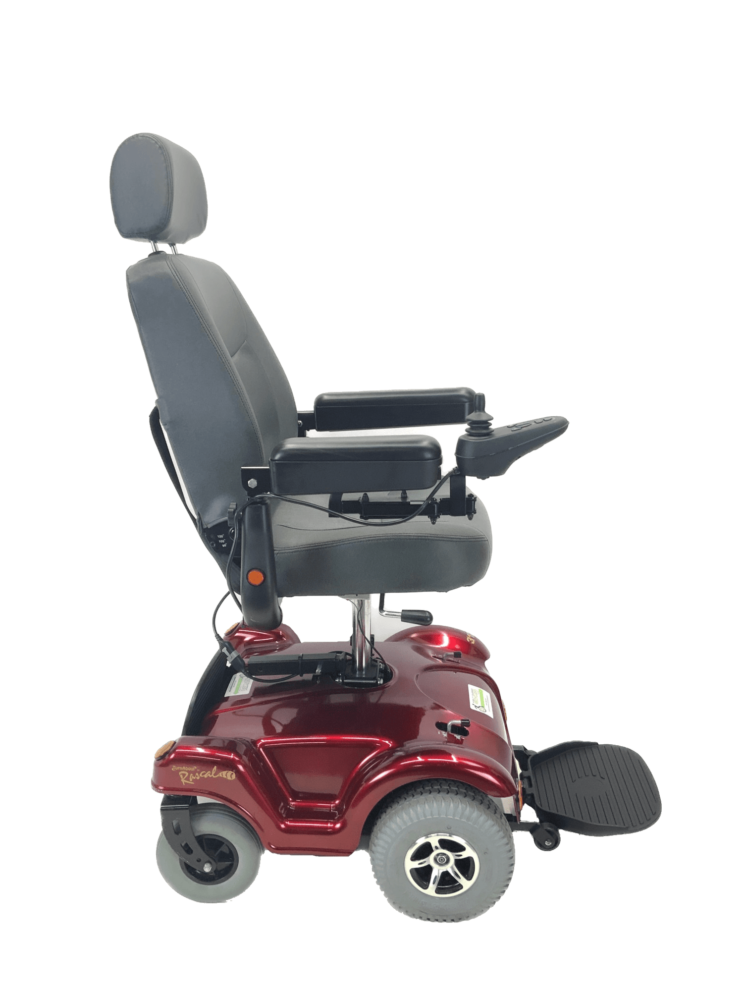 Rascal Turnabout (Merits P312) Dualer Power Chair | 18" x 18" Seat With Power Elevation | Front & Rear-Wheel Drive-Mobility Equipment for Less