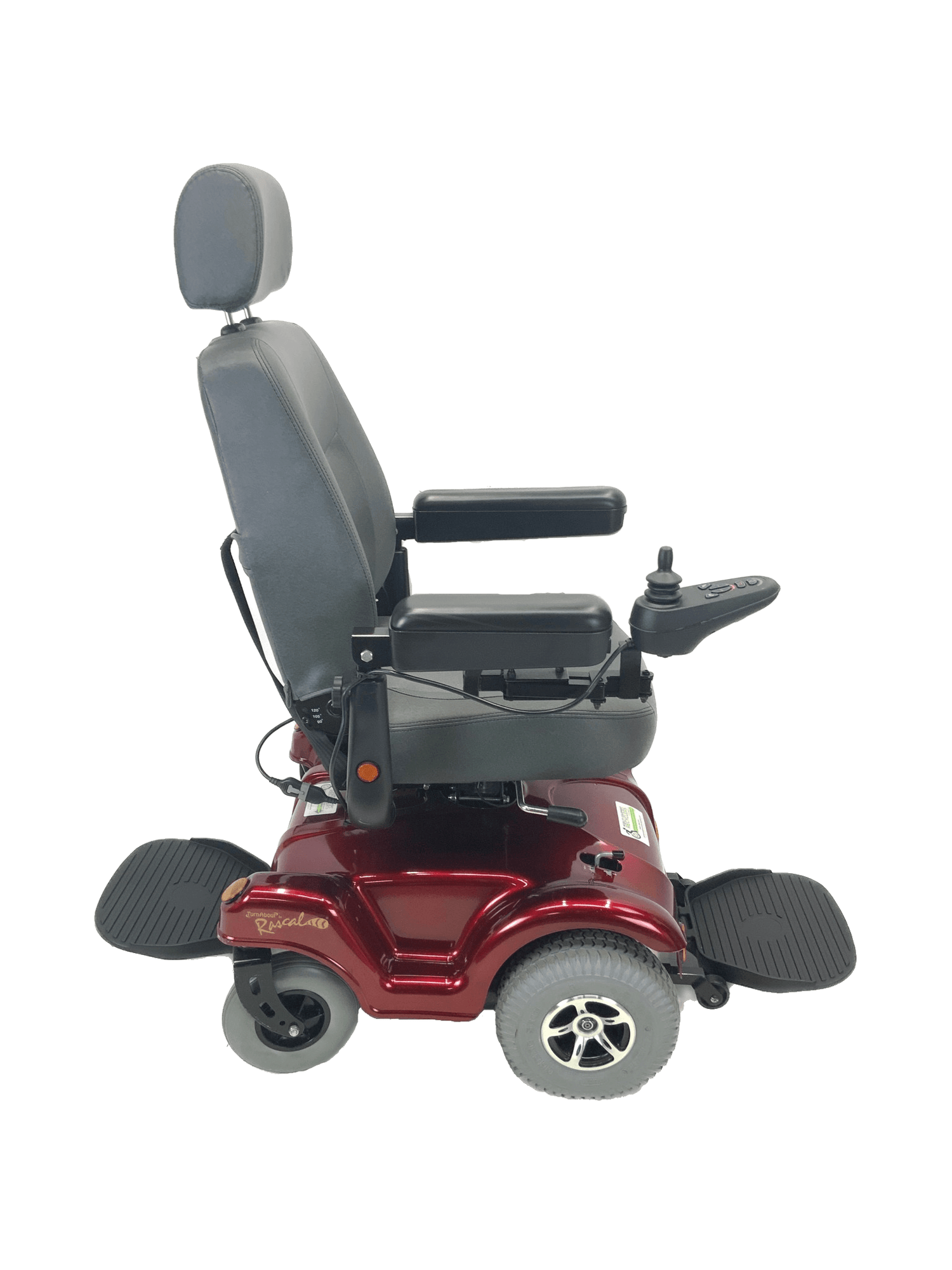 Rascal Turnabout (Merits P312) Dualer Power Chair | 18" x 18" Seat With Power Elevation | Front & Rear-Wheel Drive-Mobility Equipment for Less