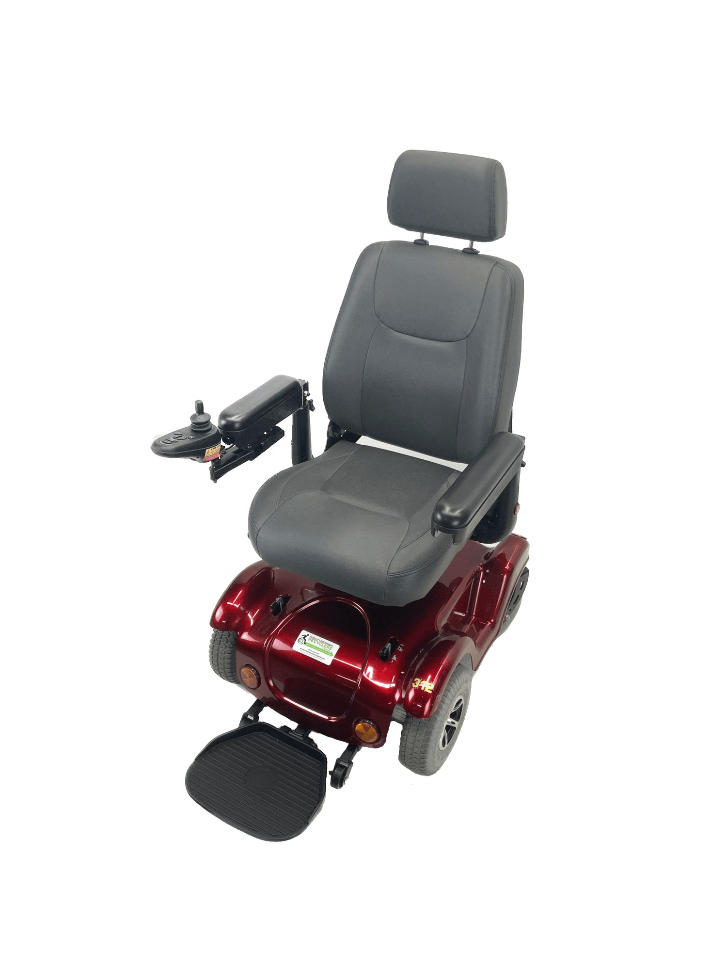 Rascal Turnabout (Merits P312) Dualer Power Chair | 18" x 18" Seat With Power Elevation | Front & Rear-Wheel Drive-Mobility Equipment for Less