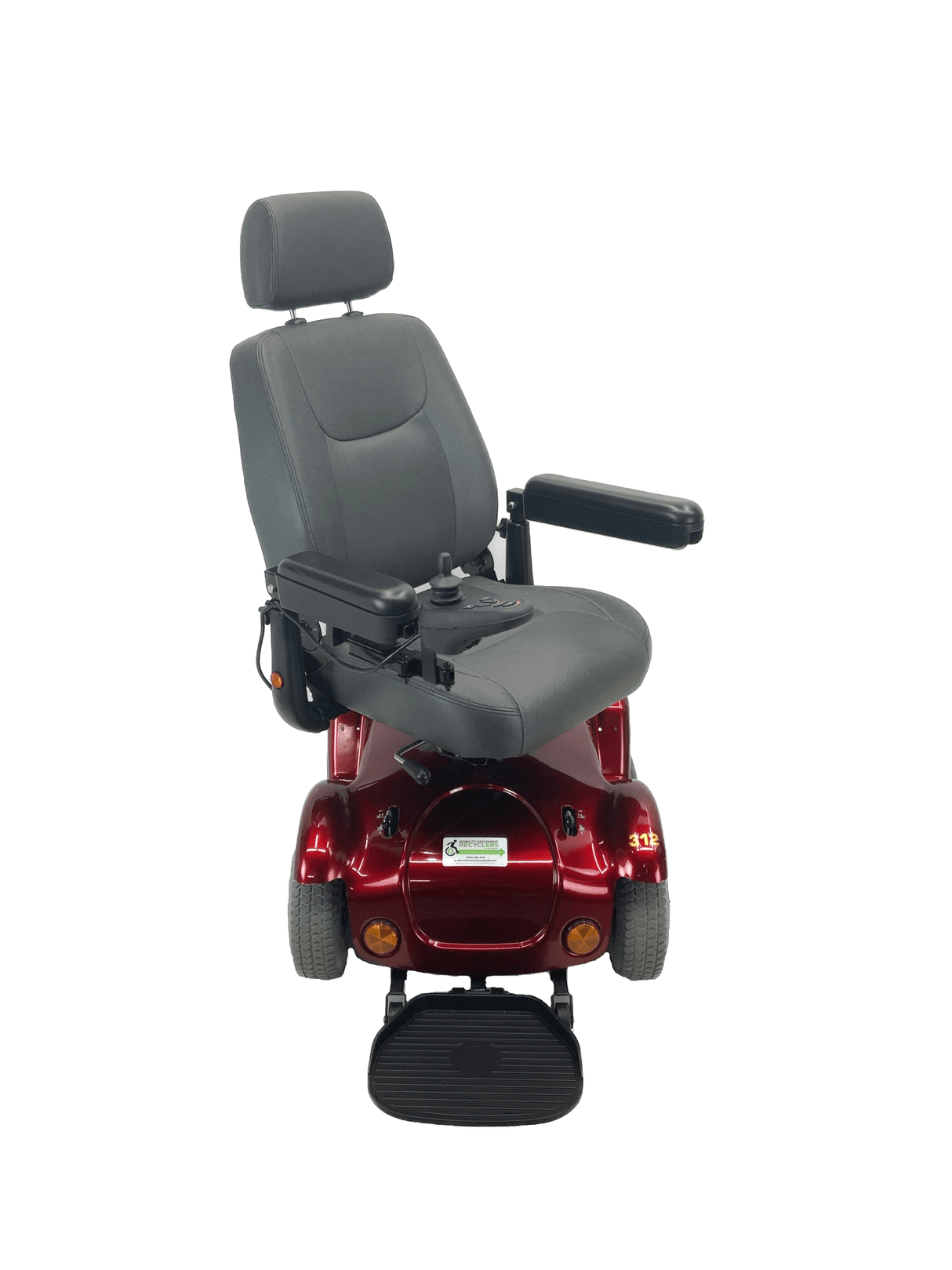 Rascal Turnabout (Merits P312) Dualer Power Chair | 18" x 18" Seat With Power Elevation | Front & Rear-Wheel Drive-Mobility Equipment for Less