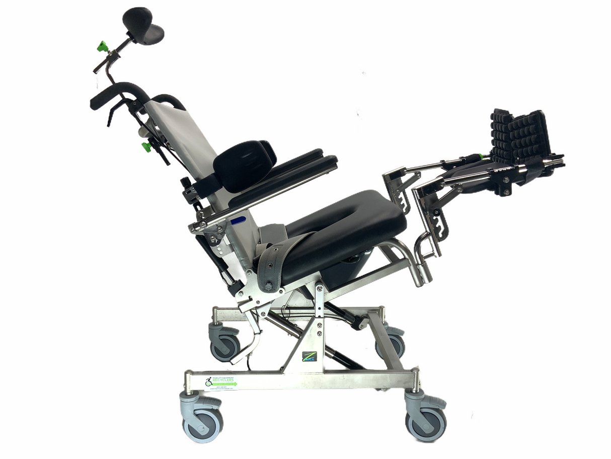 Raz AT Commode Shower Chair | 22" x 19" Seat | Tilt, Recline, Elevating Legs-Mobility Equipment for Less