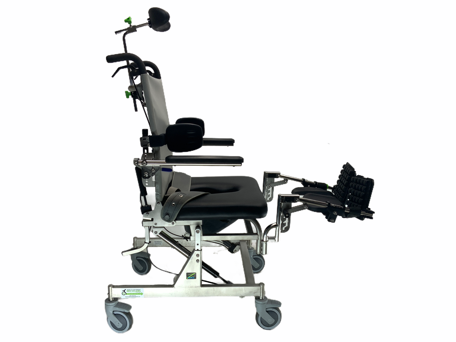 Raz AT Commode Shower Chair | 22" x 19" Seat | Tilt, Recline, Elevating Legs-Mobility Equipment for Less