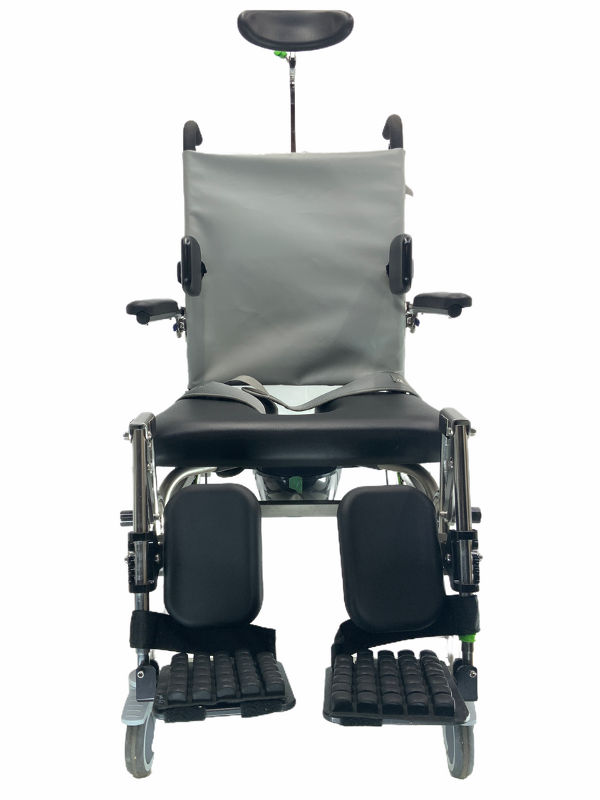 Raz AT Commode Shower Chair 22" x 19" Seat Tilt, Recline, Elevating