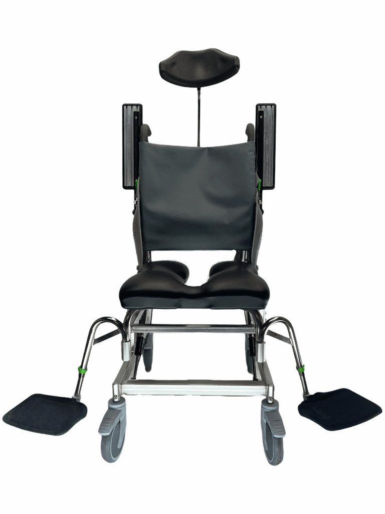 Raz AT Commode Shower Chair Tilting Removable Leg Rests