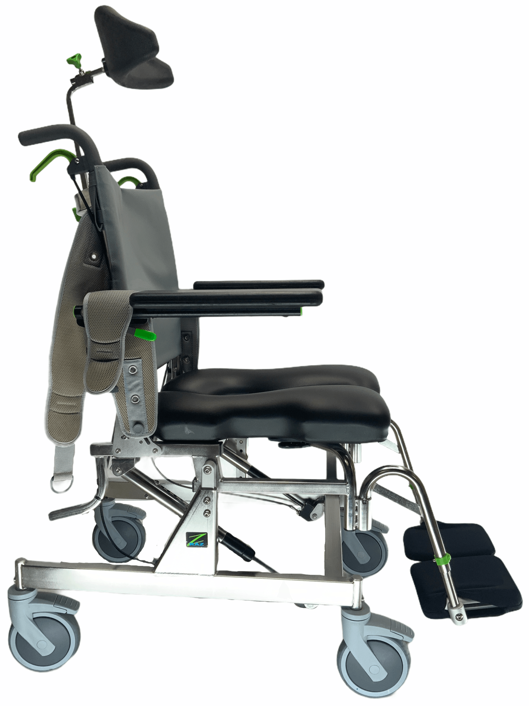 Dynamic Rocker Back Raz Commode Raz-AT Commode Shower Chair | Tilting & Removable Leg Rests – Mobility ...