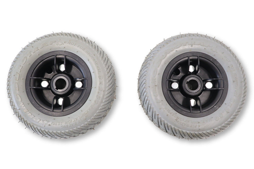 Rear Drive Wheel Assembly for Pride Go-Go Ultra, Sonic, Dart Mobility Scooters | Flat Free 8" x 2.50" Rims & Tires | WHLASMB1444-Mobility Equipment for Less