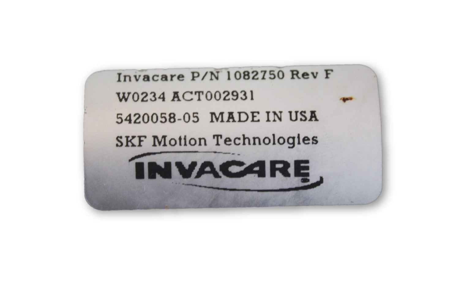 Recline Actuator for Invacare Storm Series 2G, 3G, & Arrow FWD Series Power Wheelchairs | SKF | 1082750