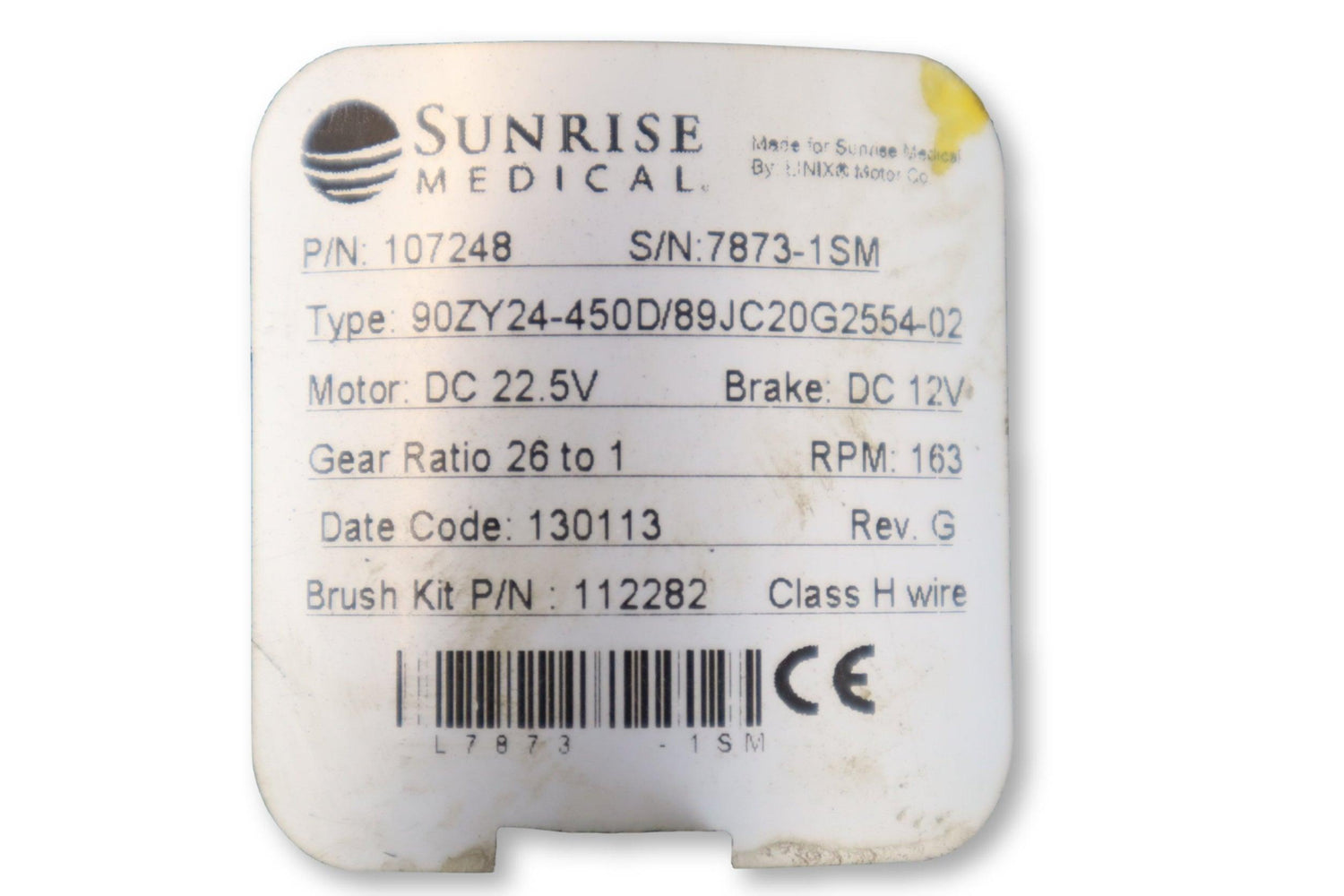 Replacement Motor & Gearbox For Mid-Wheel Drive Sunrise Medical Quickie Pulse 6 & Quickie QM-710 | 107247 | 107248 | 112282-Mobility Equipment for Less