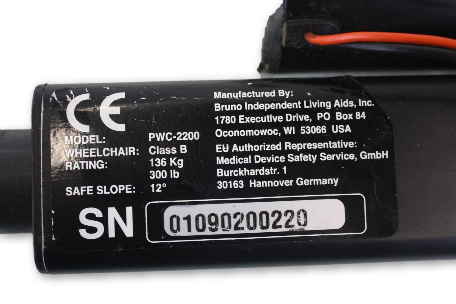 Seat Elevate Actuator for Bruno Power Wheelchair | Motion 73464-Mobility Equipment for Less