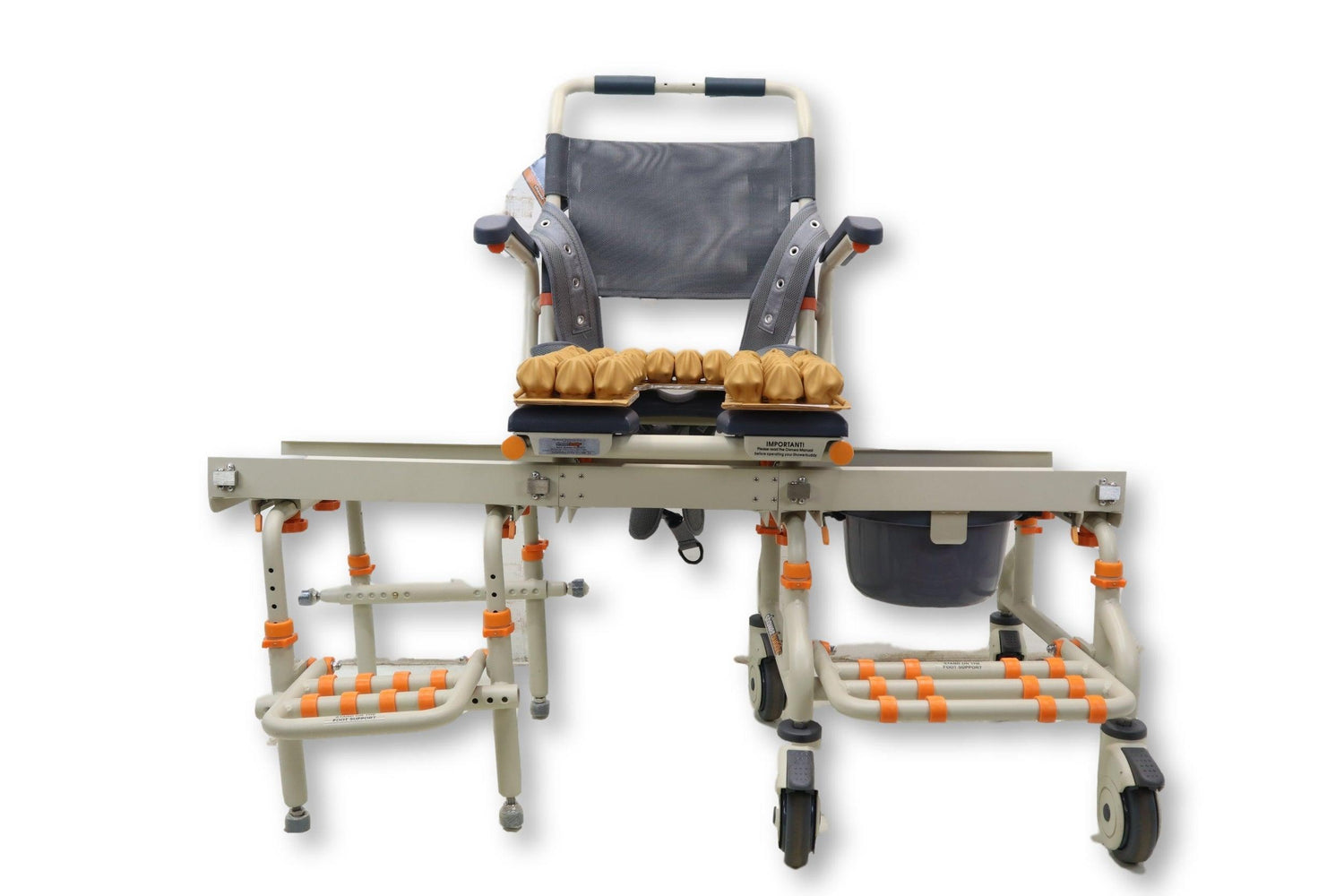 Shower Buddy SB2 TubBuddy Commode Seating System | Sliding Shower Chair Transfer Bench | Air-Filled Star Cushion-Mobility Equipment for Less