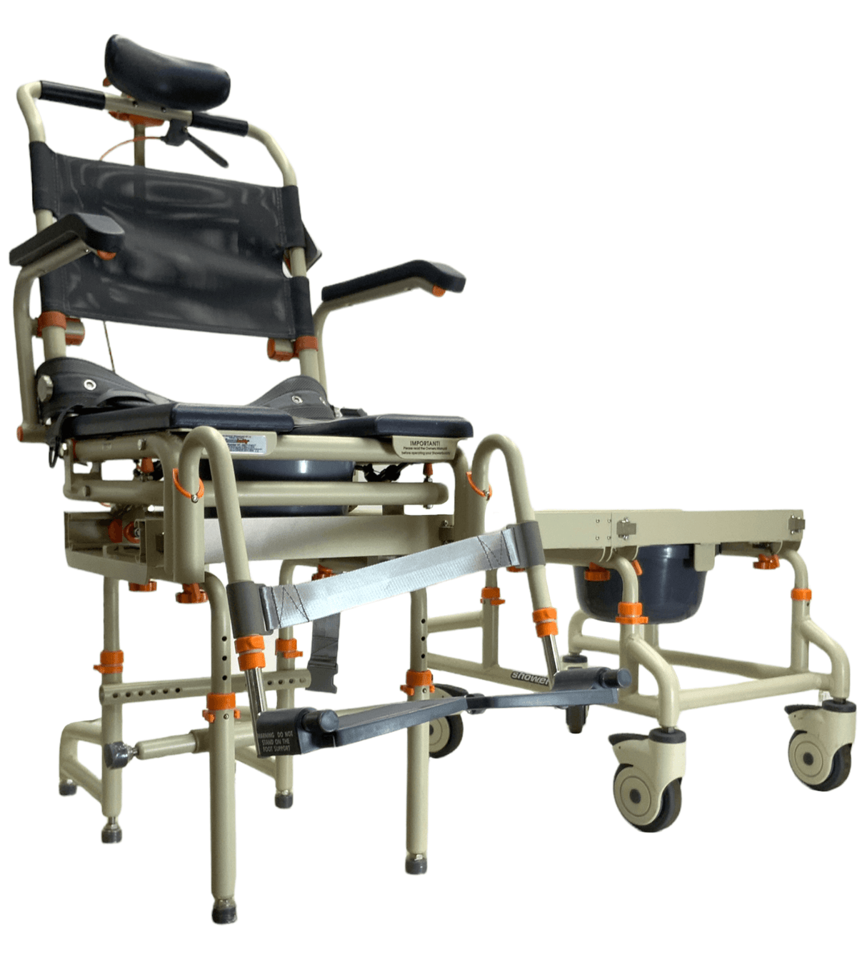 showerbuddy sb2t tubbuddy with tilt transfer shower chair