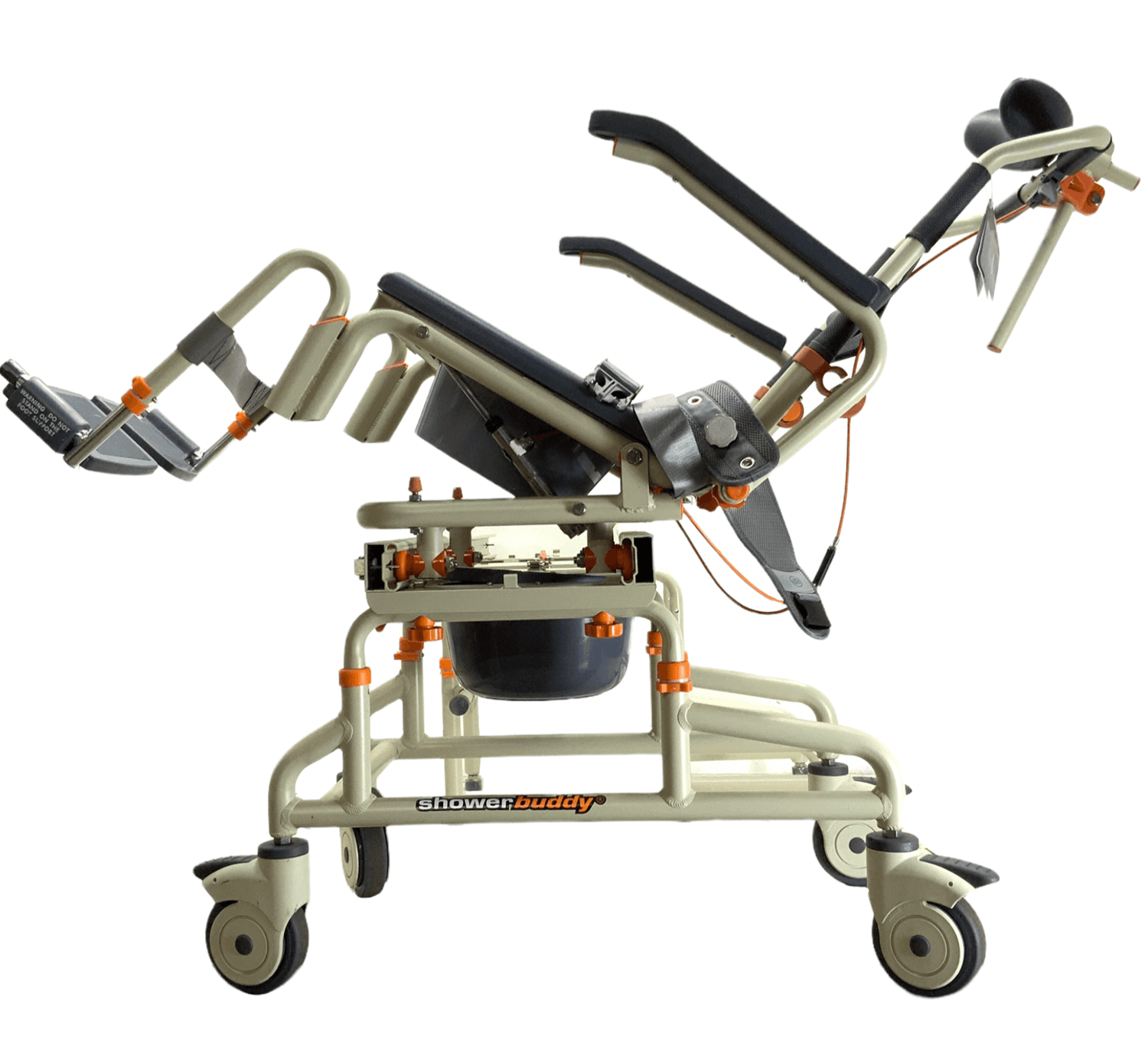showerbuddy sb2t tubbuddy with tilt transfer shower chair tilted