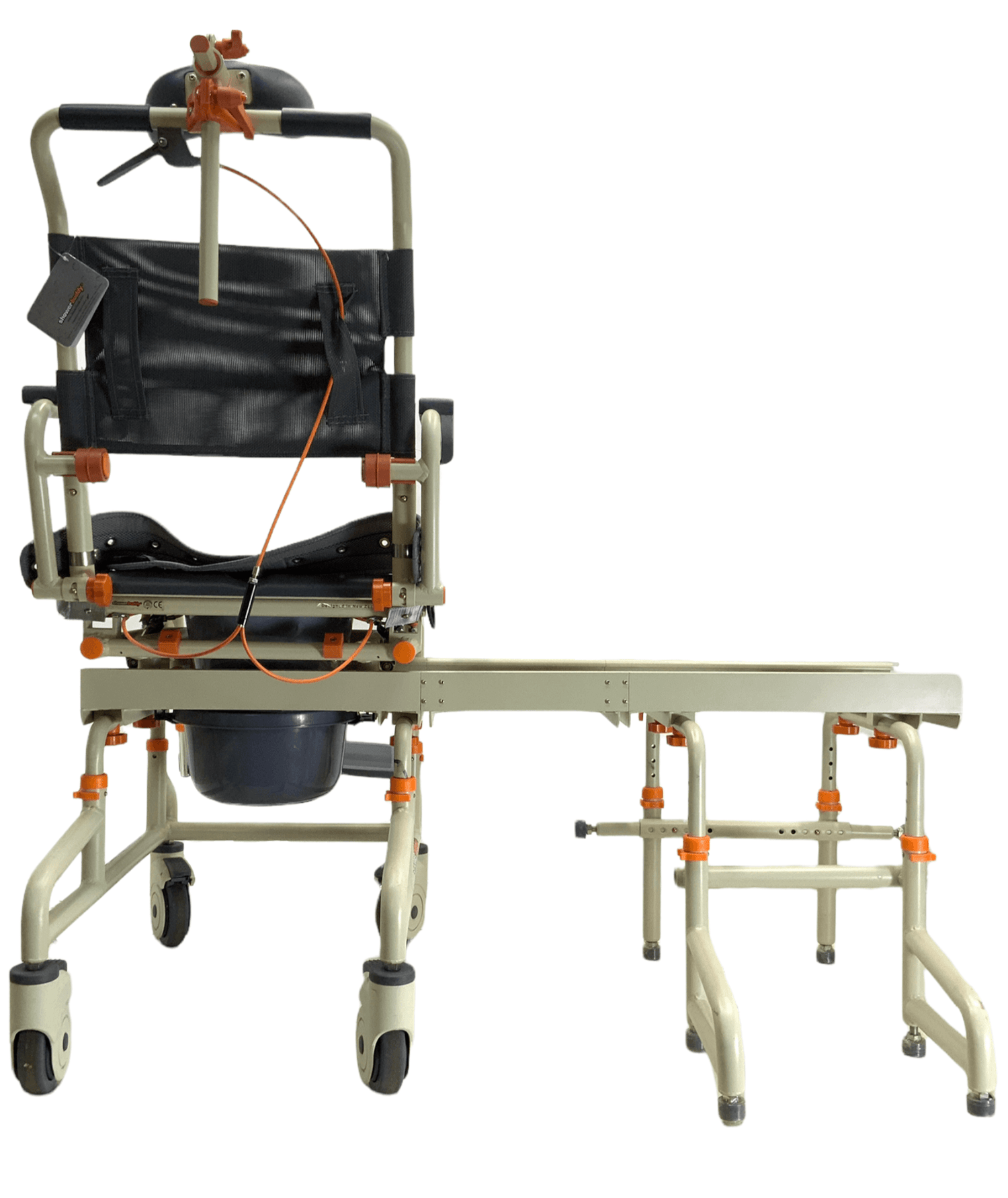 showerbuddy sb2t tubbuddy with tilt transfer shower chair back view