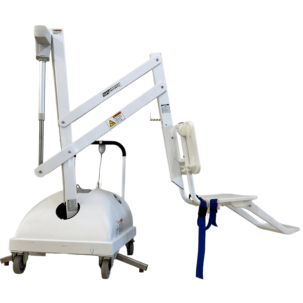 SR Smith PAL (Portable Aquatic Lift) Electric Patient Lift | Like New! | Locking Casters, Lifts from Floor - Mobility Equipment for Less