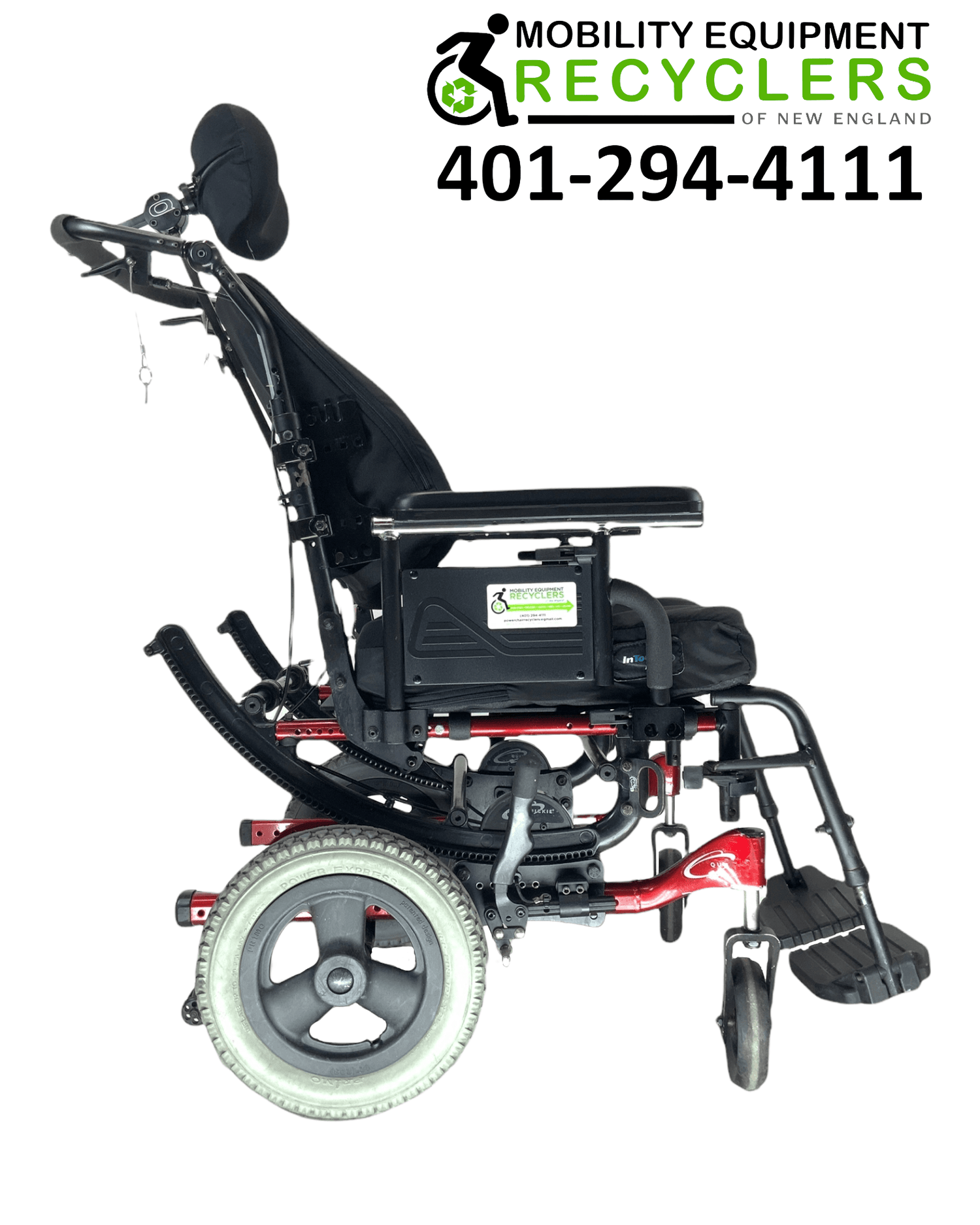 Sunrise Medical Quickie Iris | Tilt-In-Space Manual Wheelchair | 17" x 17" | Transit Kit | Contoured Backrest | Adjustable Headrest-Mobility Equipment for Less
