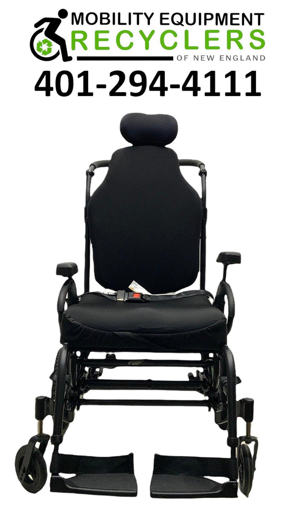Sunrise Medical, Quickie Iris SE, Tilt-In-Space Manual Wheelchair | 20" x 22" | Removable Back Rest & Armrest | Adjustable Headrest-Mobility Equipment for Less