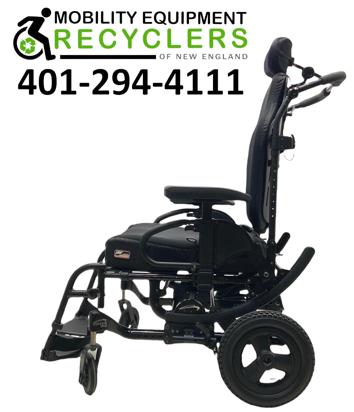 Sunrise Medical, Quickie Iris SE, Tilt-In-Space Manual Wheelchair | 20" x 22" | Removable Back Rest & Armrest | Adjustable Headrest-Mobility Equipment for Less