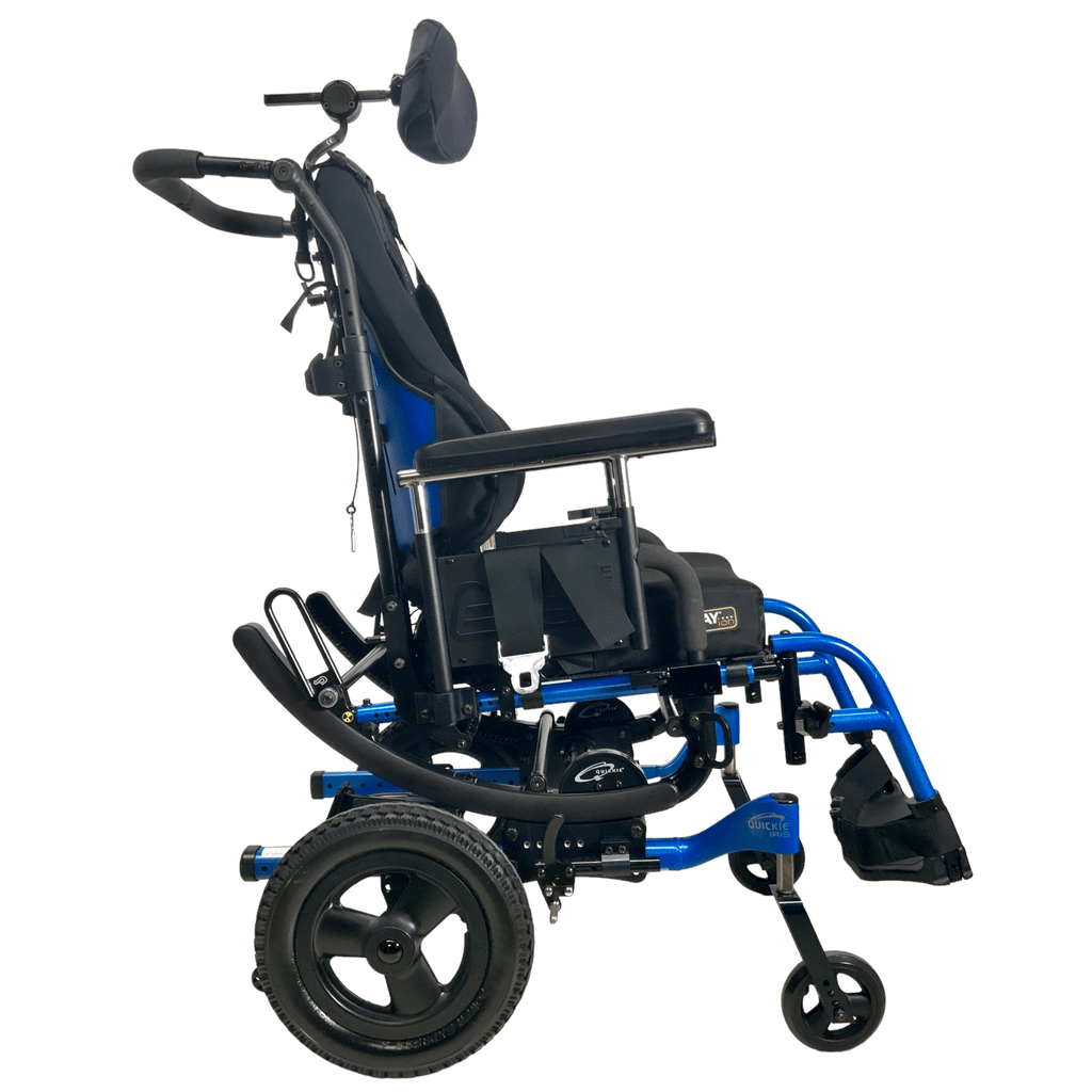 Sunrise Medical Quickie Iris Tilt-In-Space Manual Wheelchair | 14 x 17 Seat | Height Adjustable Armrest, Reclining Backrest - Mobility Equipment for Less