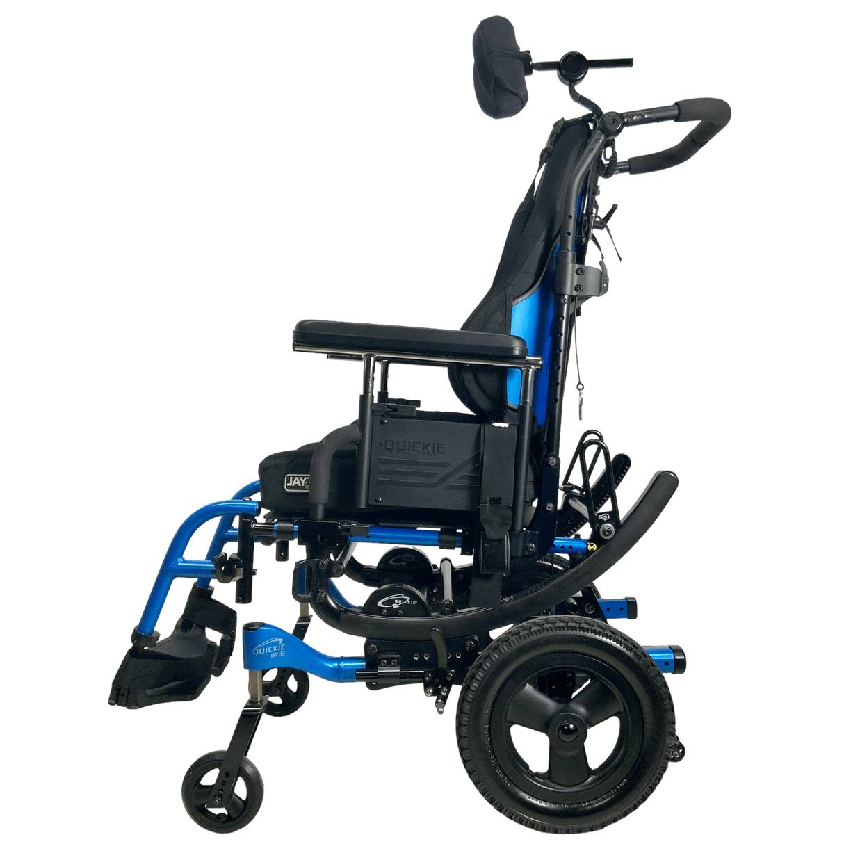 Sunrise Medical Quickie Iris Tilt-In-Space Manual Wheelchair | 14 x 17 Seat | Height Adjustable Armrest, Reclining Backrest - Mobility Equipment for Less