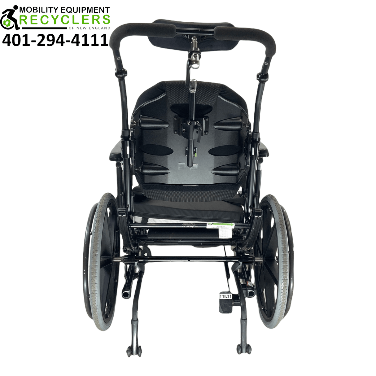 Sunrise Medical Quickie Iris Tilt-In-Space Manual Wheelchair | Height Adjustable Armrest, Swing-Away Leg Rests, Adjustable Headrest, Height Adjustable Push Handles-Mobility Equipment for Less