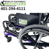 Sunrise Medical Quickie Iris Tilt-In-Space Manual Wheelchair | Height Adjustable Armrest, Swing-Away Leg Rests, Adjustable Headrest, Height Adjustable Push Handles-Mobility Equipment for Less