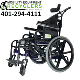Sunrise Medical Quickie Iris Tilt-In-Space Manual Wheelchair | Height Adjustable Armrest, Swing-Away Leg Rests, Adjustable Headrest, Height Adjustable Push Handles-Mobility Equipment for Less