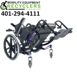 Sunrise Medical Quickie Iris Tilt-In-Space Manual Wheelchair | Height Adjustable Armrest, Swing-Away Leg Rests, Adjustable Headrest, Height Adjustable Push Handles-Mobility Equipment for Less