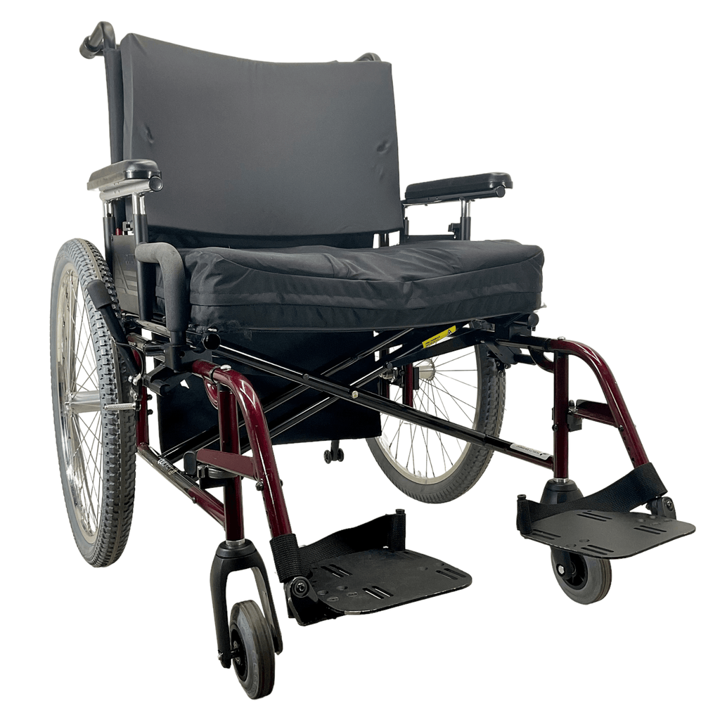 Sunrise Medical Quickie M6 Bariatric Wheelchair | 24 x 21 Seat | Quick Release Wheels - Mobility Equipment for Less