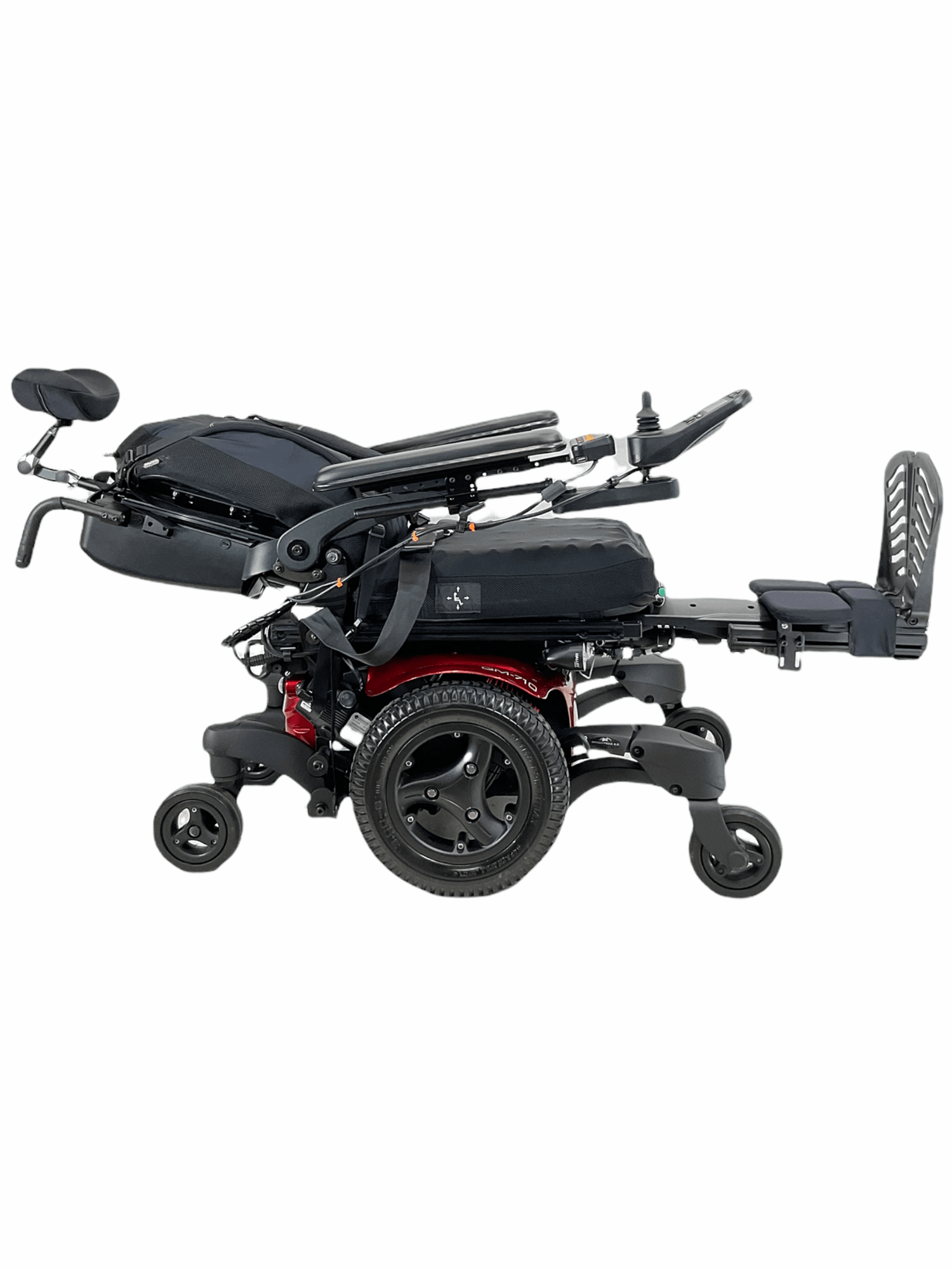 Sunrise Medical Quickie QM-710 Rehab Power Chair | Tilt, Recline, Power Legs | 17" x 16" Seat