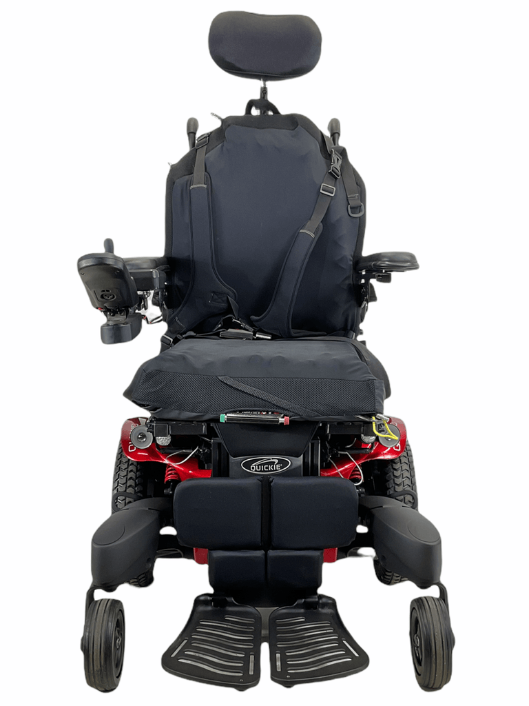 Sunrise Medical Quickie QM-710 Rehab Power Chair | Tilt, Recline, Power Legs | 17" x 16" Seat
