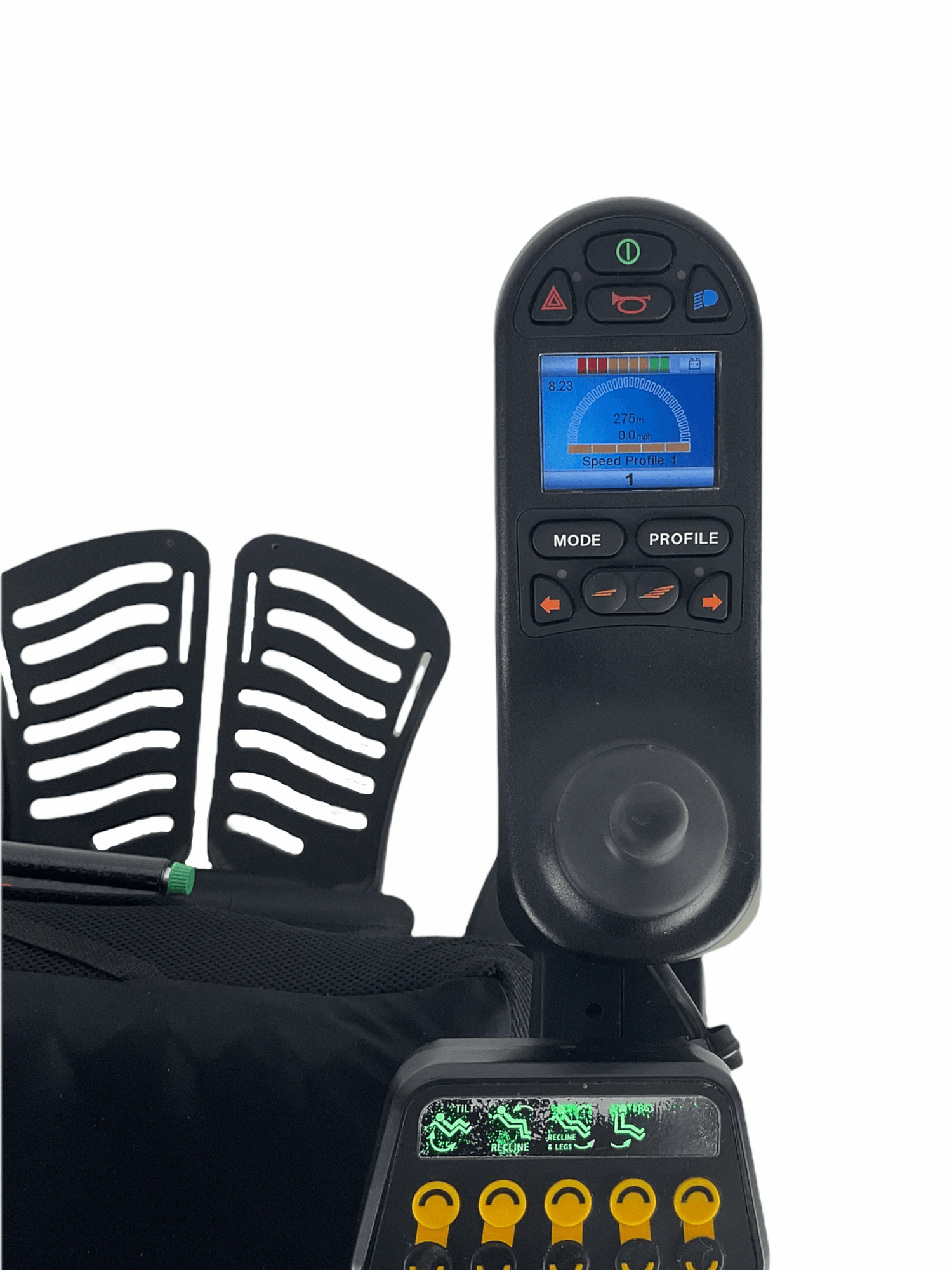 Sunrise Medical Quickie QM-710 Rehab Power Chair | Tilt, Recline, Power Legs | 17" x 16" Seat