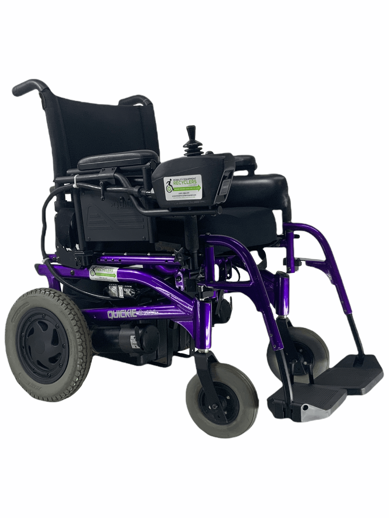 Sunrise Medical Quickie S-525 Standard Power Chair | 18" x 18" Seat | Thigh Supports, Push Handles-Mobility Equipment for Less