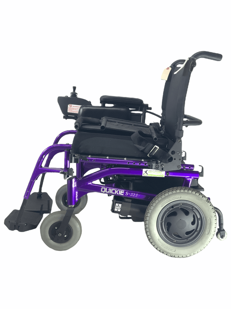 Sunrise Medical Quickie S-525 Standard Power Chair | 18" x 18" Seat | Thigh Supports, Push Handles-Mobility Equipment for Less