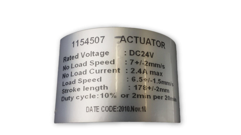 tilt actuator for invacare tdx sp label